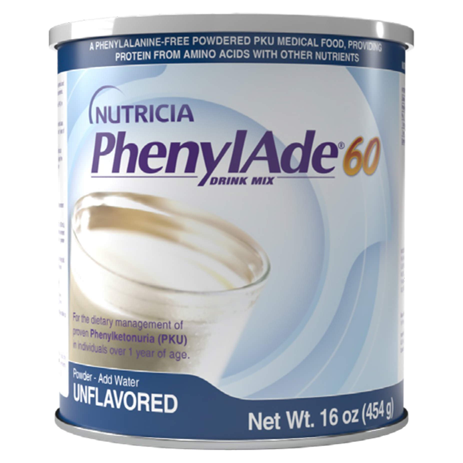 PhenylAde60 Drink Mix, Unflavored, 16 oz Can (454 g) - Each - Image 1