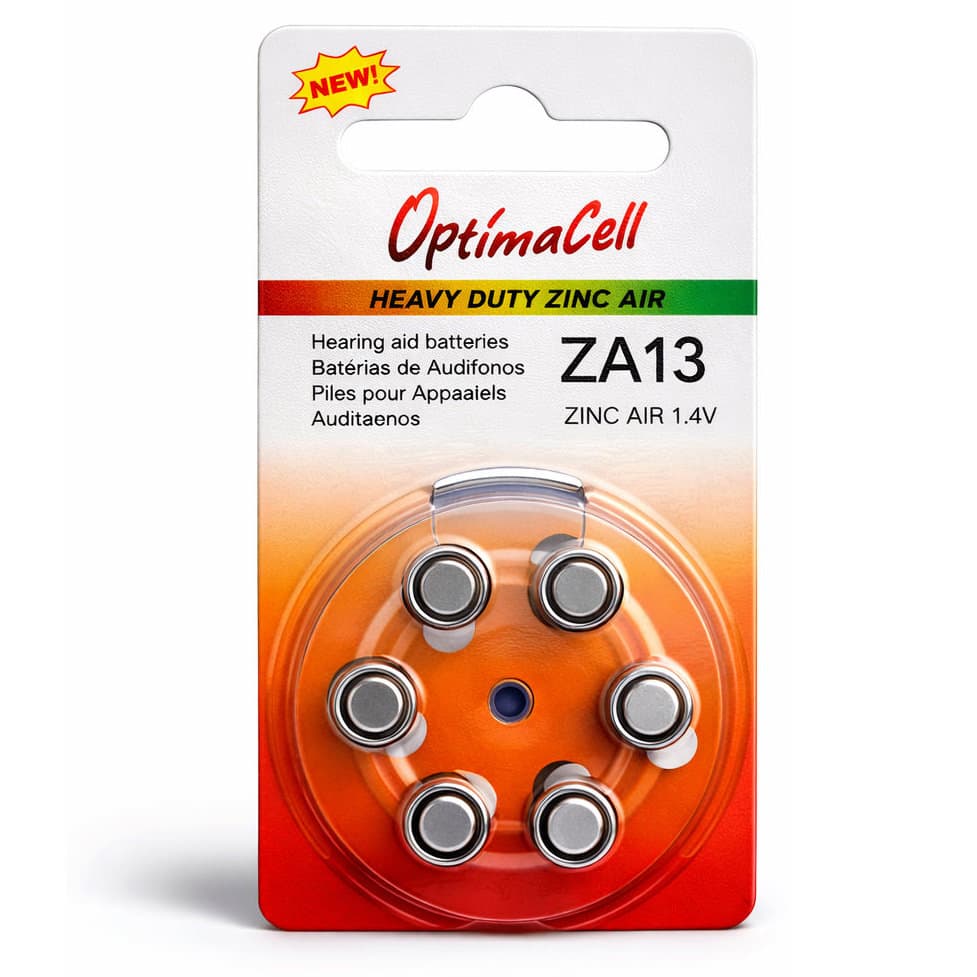 Supreme Technologies Hearing Aid Batteries, Size 13, 1.45V - Package of 6 - Image 1