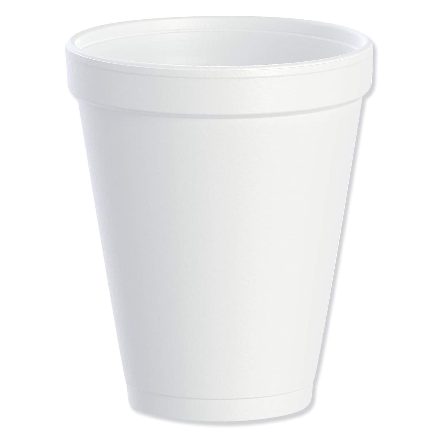 Dart Drinking Cup White Without Graduations Without Handle Hot-Cold, 12 oz. - Case of 1000 - Image 1
