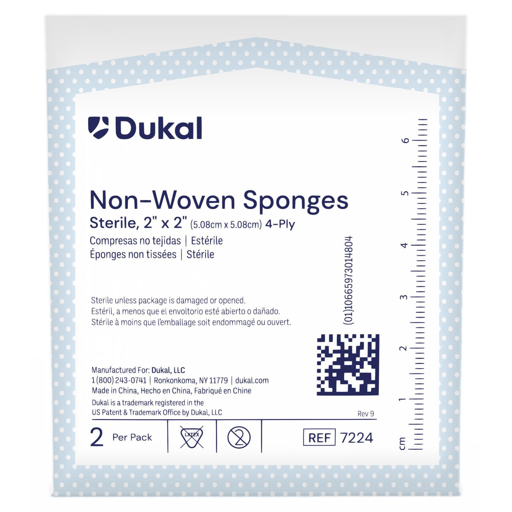 Dukal Clinisorb 4-Ply Square Nonwoven Sponge