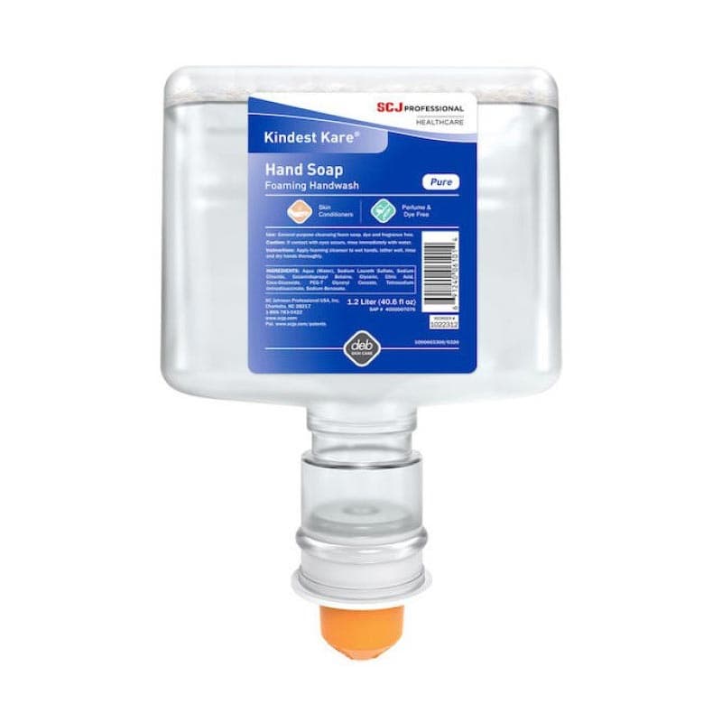Kindest Kare PURE Hand Soap Foaming Handwash, Touch-free, 1200 mL - Case of 3