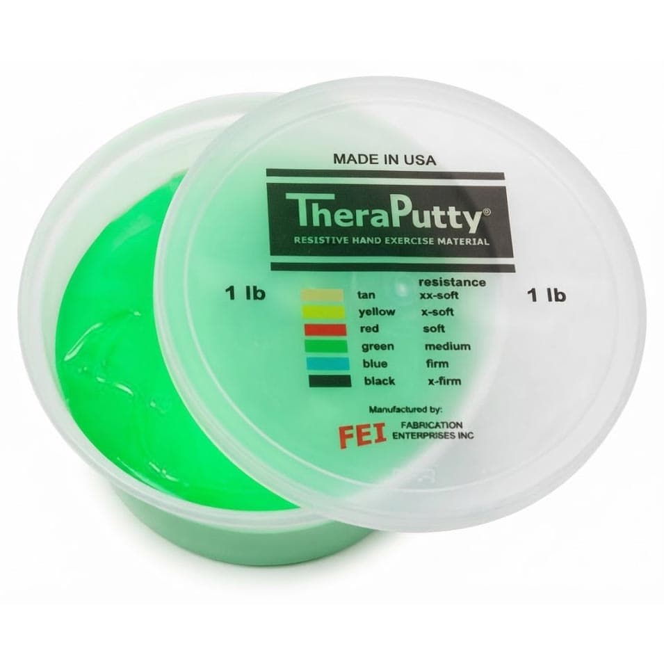 Theraputty Standard Exercise Putty, 1 Lbs, Green, Medium - Image 1