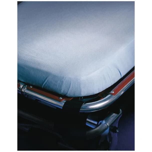 Snug-Fit Stretcher Sheet Blue, 30 X 84 Inch, Standard - Each - Image 1