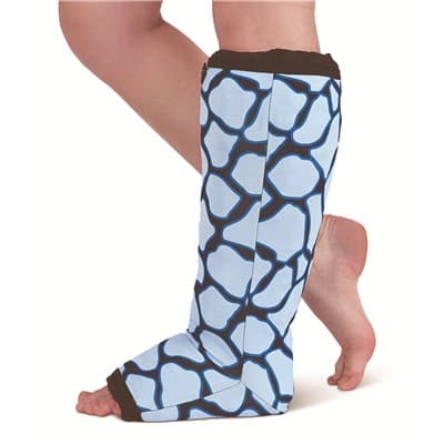 Circaid Profile Lower Leg Energy Oversleeve, Blue Giraffe, Long Extra Wide, Size 9 - Each - Image 1