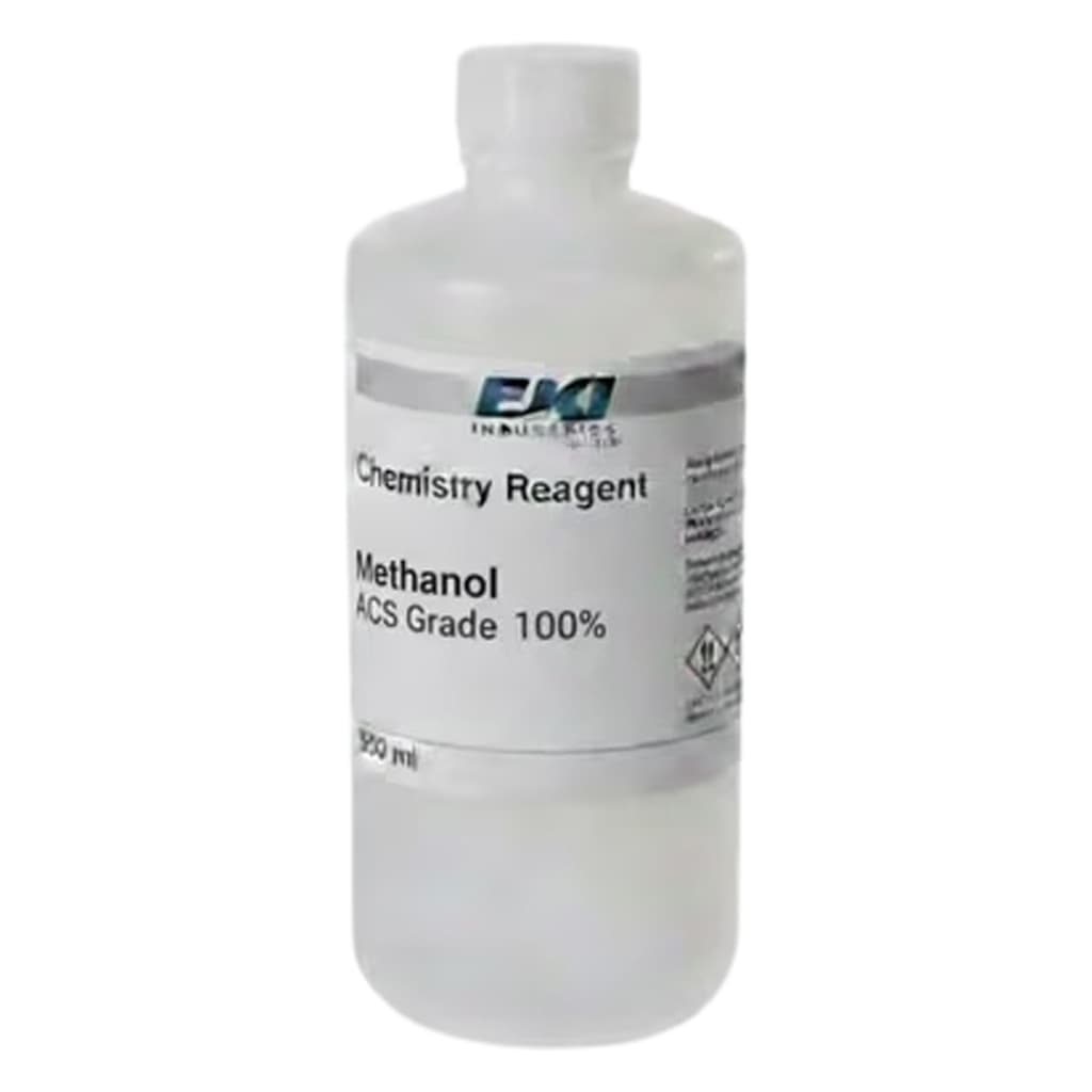 Chemistry Reagent Methanol ACS Grade 100%, 500 ml - Each