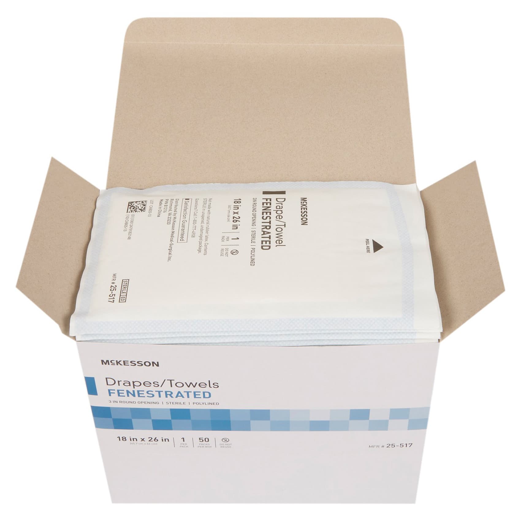 McKesson Surgical Fenestrated Drape Towel - Image 2