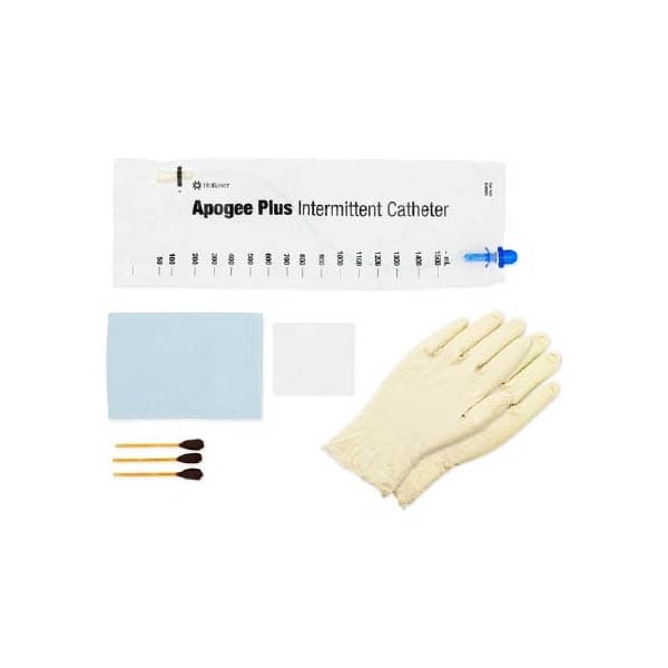 Advance Plus Intermittent Catheter Kit, 12 Fr, 16", Coude Tip - Box of 100 - Image 1