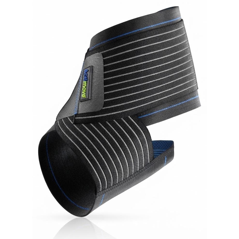 Actimove Ankle Support Elastic Wrap Around, Black - Image 2