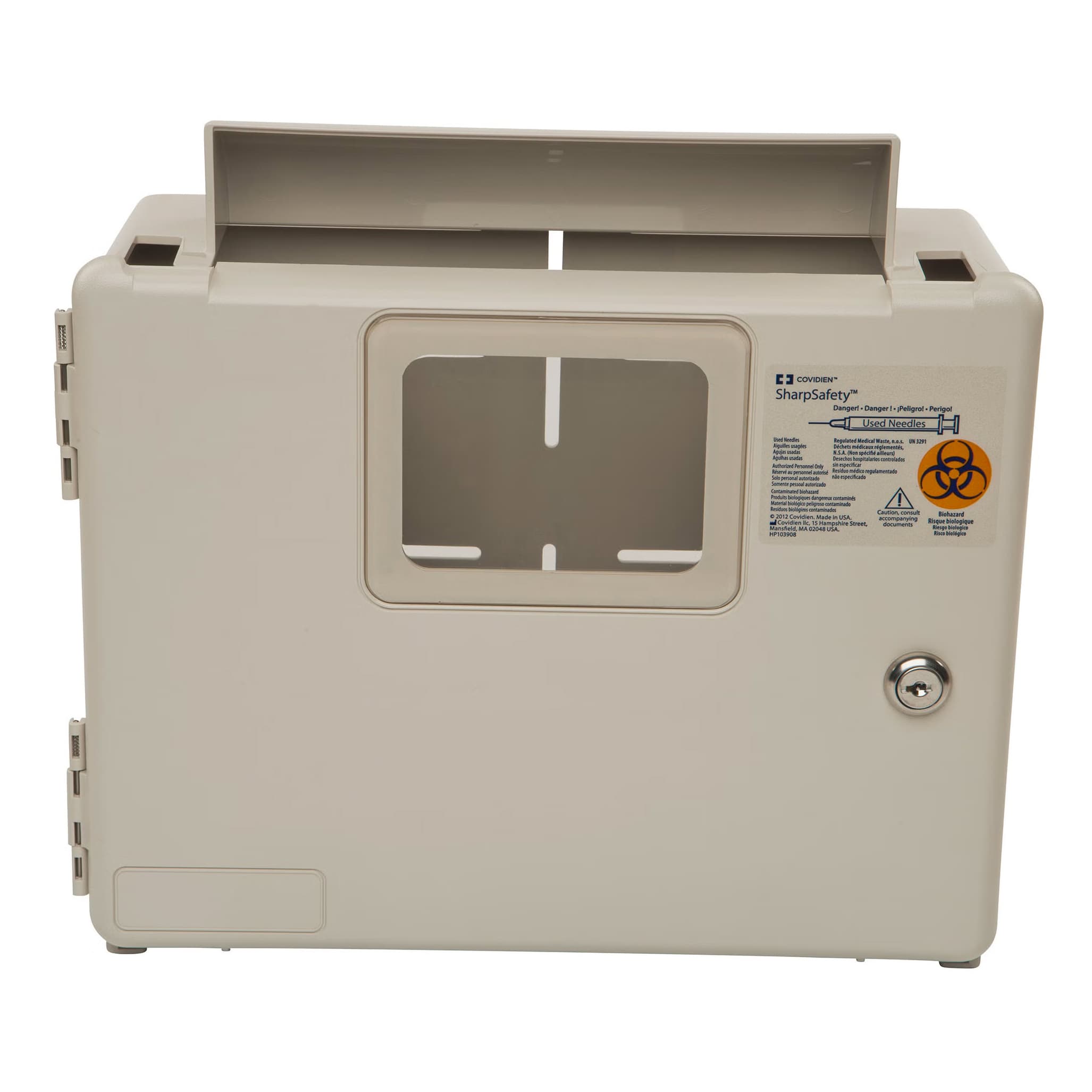 Covidien SharpSafety Wall enclosure for In-Room Sharps Container, 5 quart - Each - Image 1