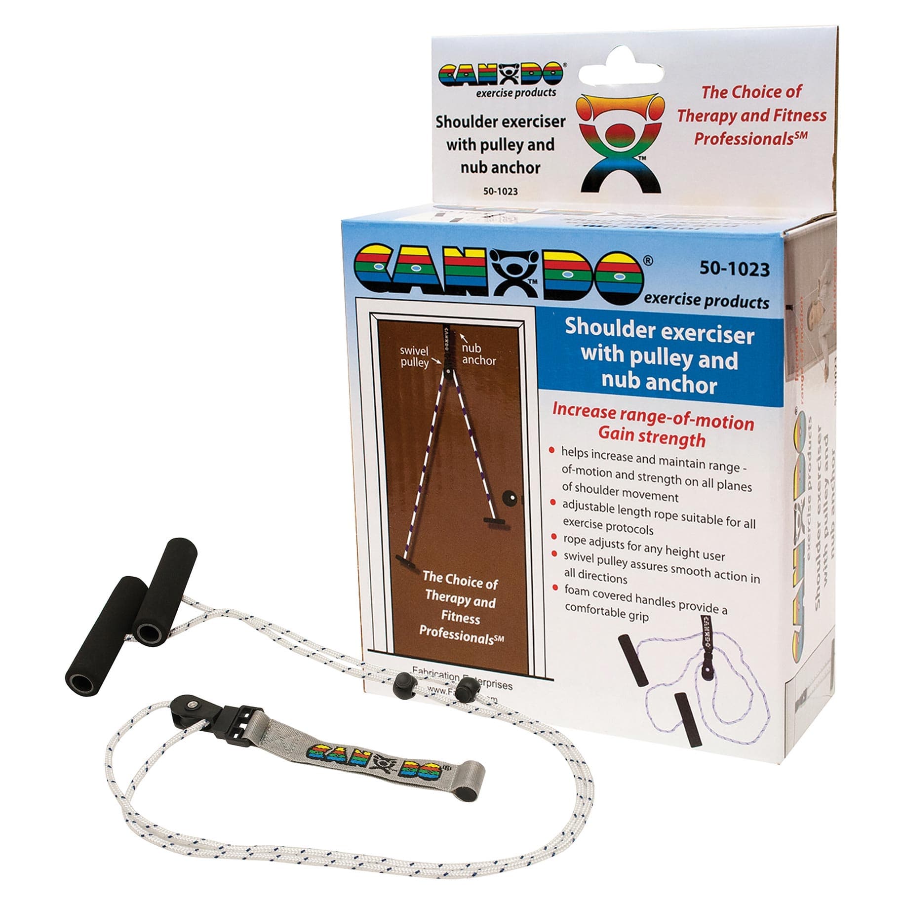 CanDo Overdoor Shoulder Pulley with Door Strap - Image 1