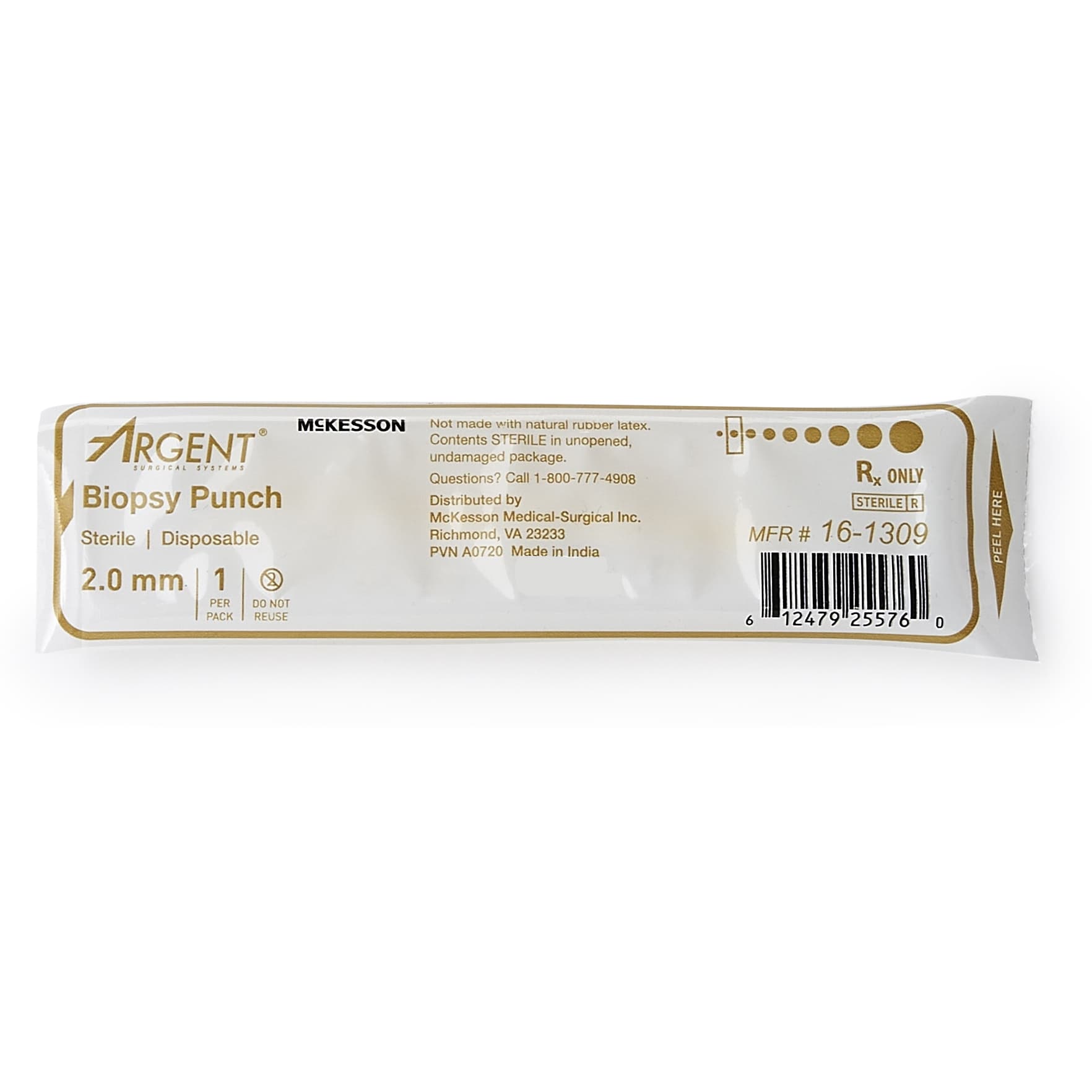 McKesson Argent Biopsy Punch, Dermal, 2 mm - Each - Image 1