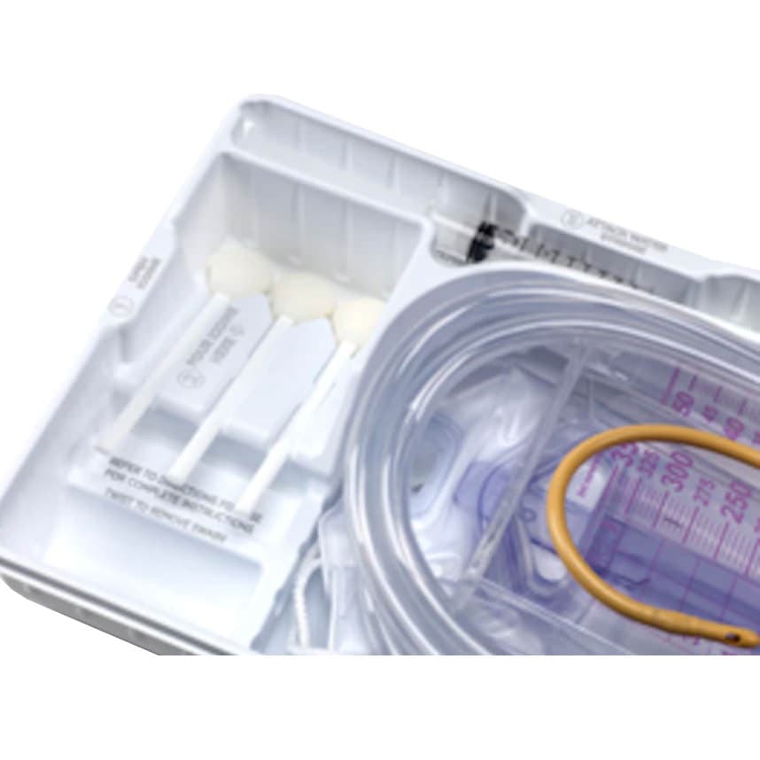 Lubri-Sil I.C. Temperature-Sensing Foley Catheter Tray and Urine Meter, 16 Fr - Case of 10 - Image 1