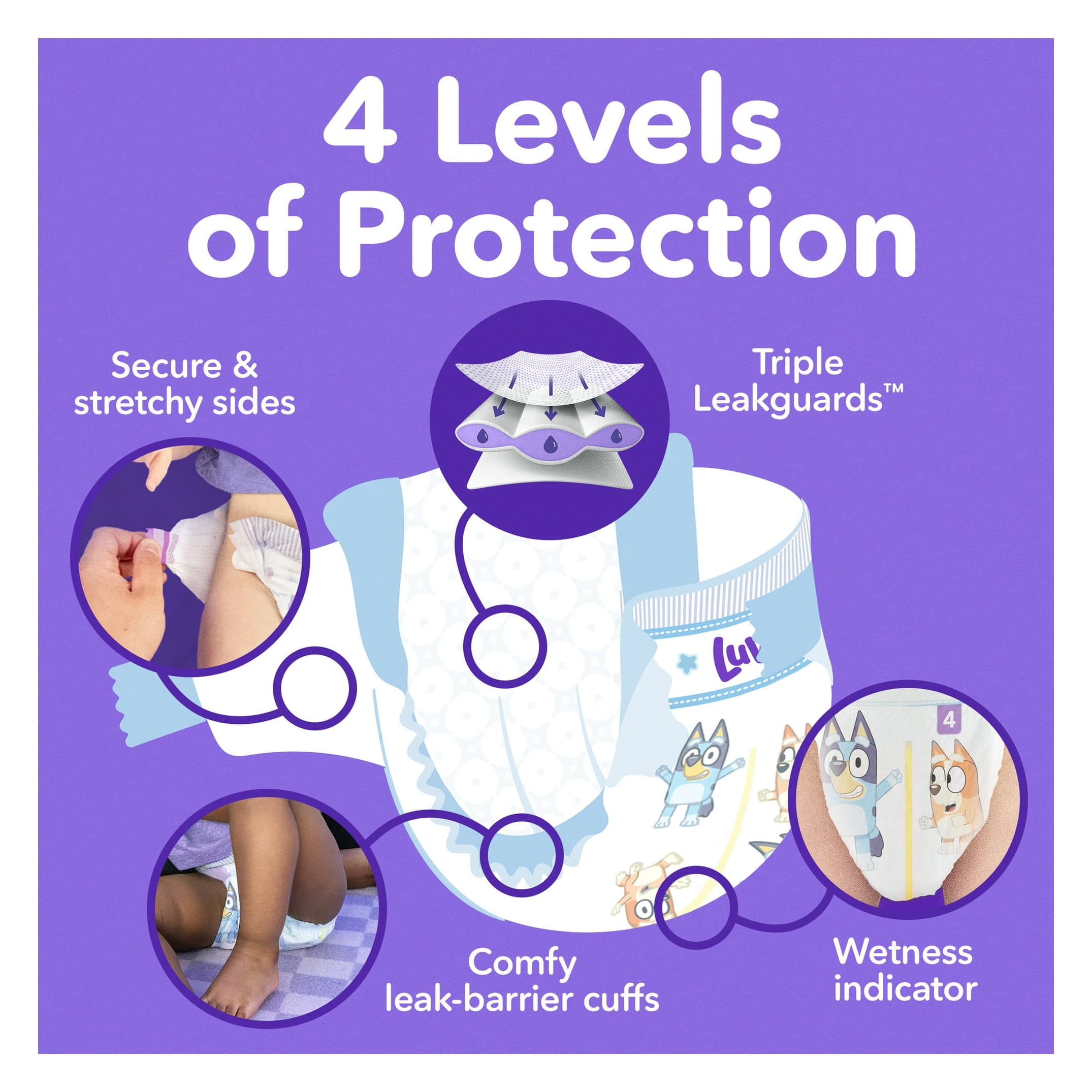 Luvs Platinum Protection Baby Diapers, Size 6, 54 Count - Package of 46 - Image 2