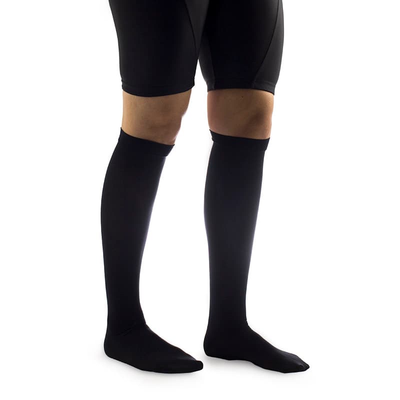 T.E.D Knee-High Continuing Care Anti-Embolism Stockings, Black, Large-Regular - Pair - Image 1