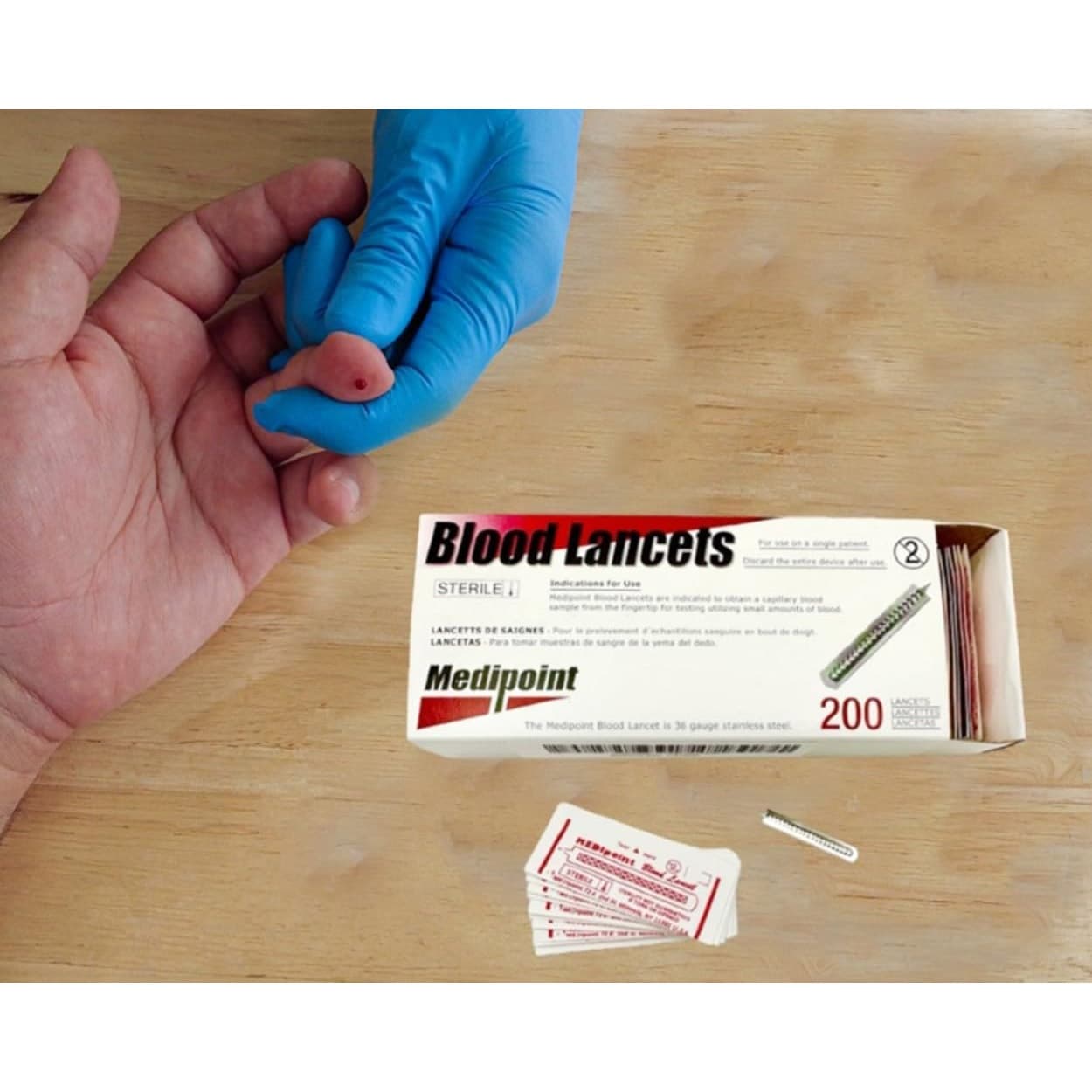 MEDIpoint Blade Style Lancet - Box of 200 - Image 3