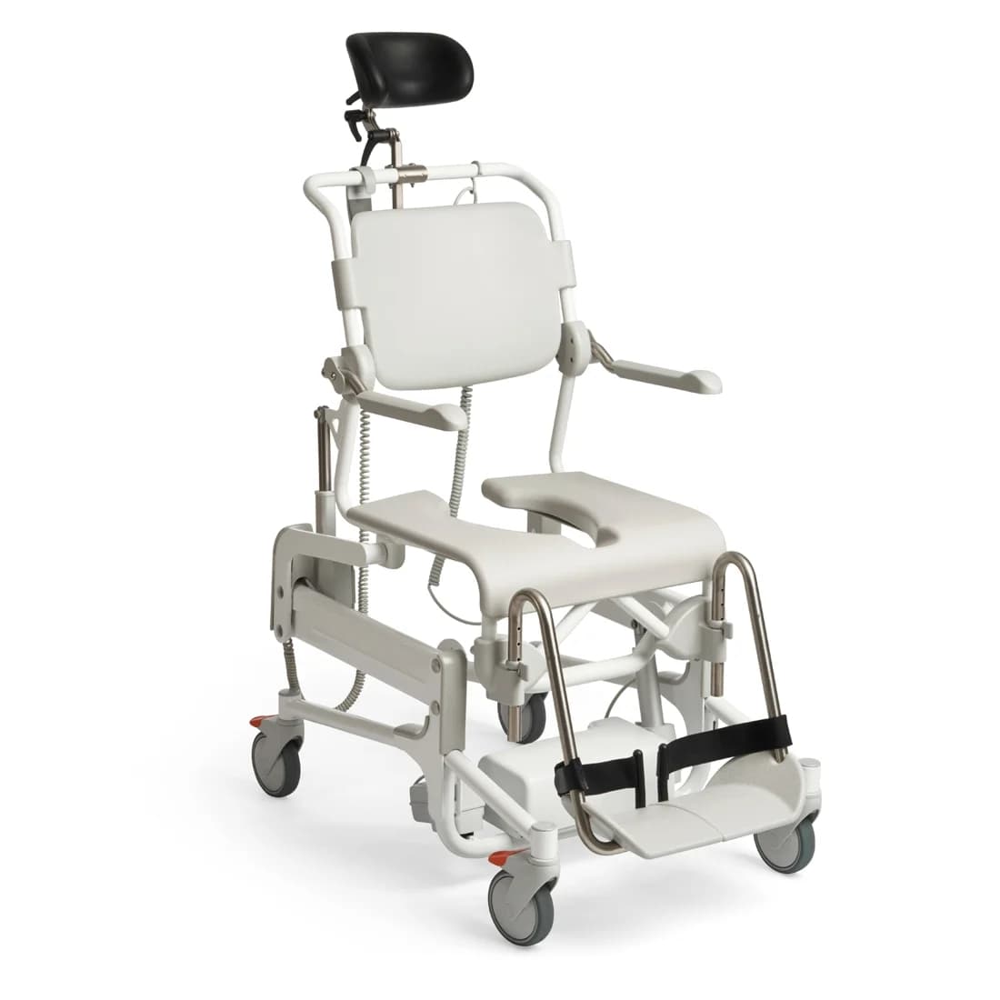 Etac Alto powered height adjustable and tilt mobile shower commode chair - Image 6
