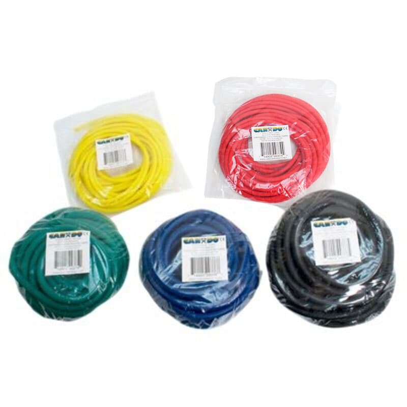 CanDo Latex Exercise Tubing, 100 Feet dispenser Roll Set - Set of 5 - Image 1