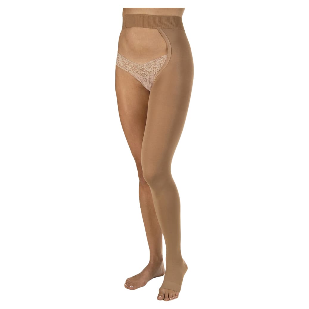 Jobst Relief Chap-Style Compression Stocking, Left Leg, 30-40mmHg, Large, Beige - Image 1