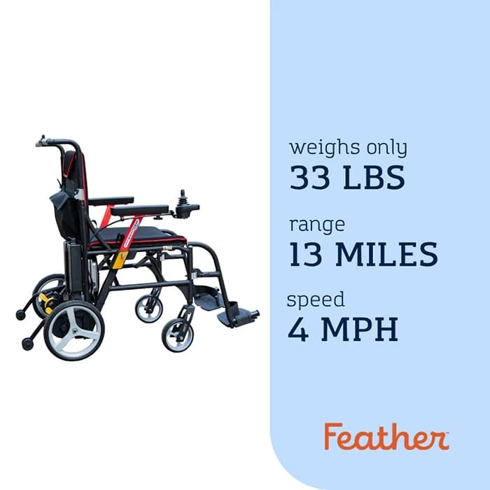 Feather Lightweight Electric Power Wheelchair - Image 2