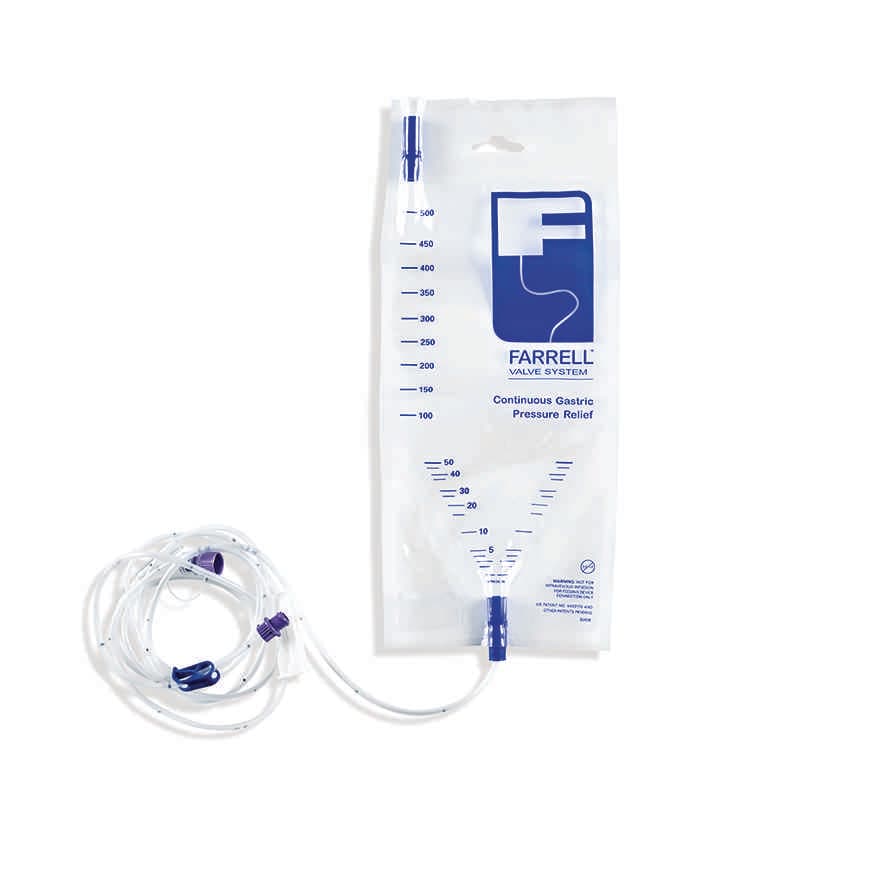 Farrell Valve Closed Enteral Decompression System