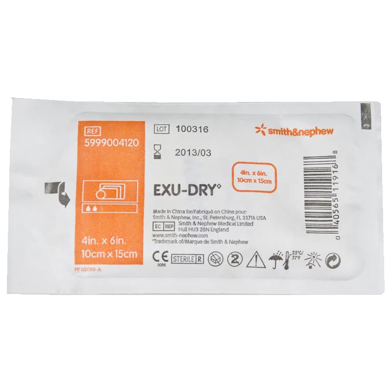 EXU-DRY Anti-Shear Super Absorbent Dressing - Each - Image 1