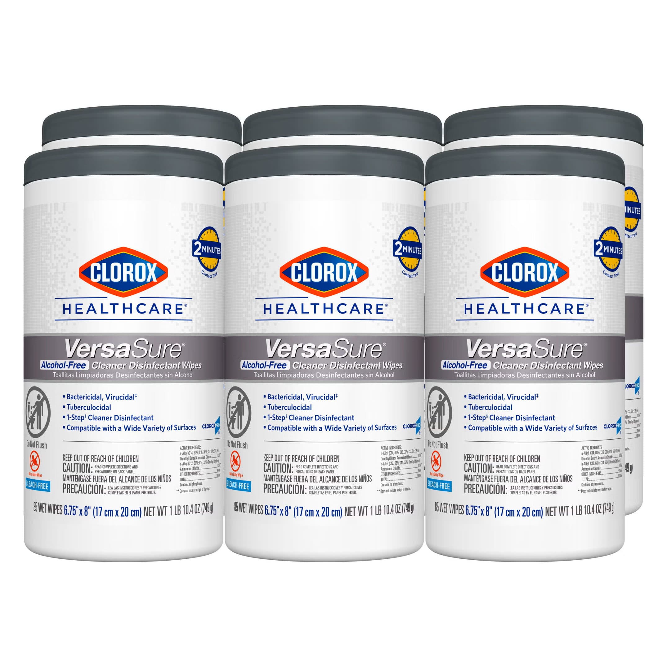 Clorox Healthcare VersaSure Surface Disinfectant Cleaner Wipe - Image 3