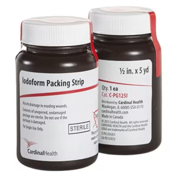 Cardinal Health Sterile Iodoform Packing Strip, 1/2 Inch x 5 Yard - Each - Image 1