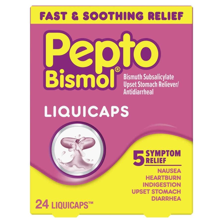 Pepto Bismol LiquiCaps, Bismuth Subsalicylate, 24 Count - Each