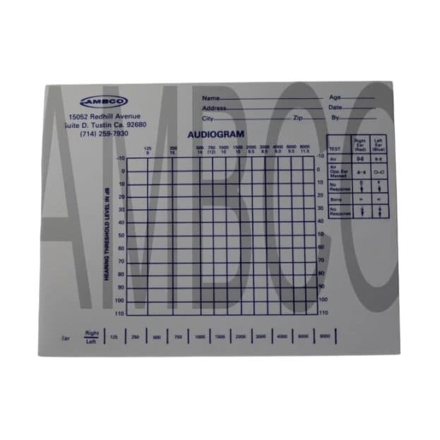 Ambco Audiogram Recording Pad - Box of 50 - Image 1