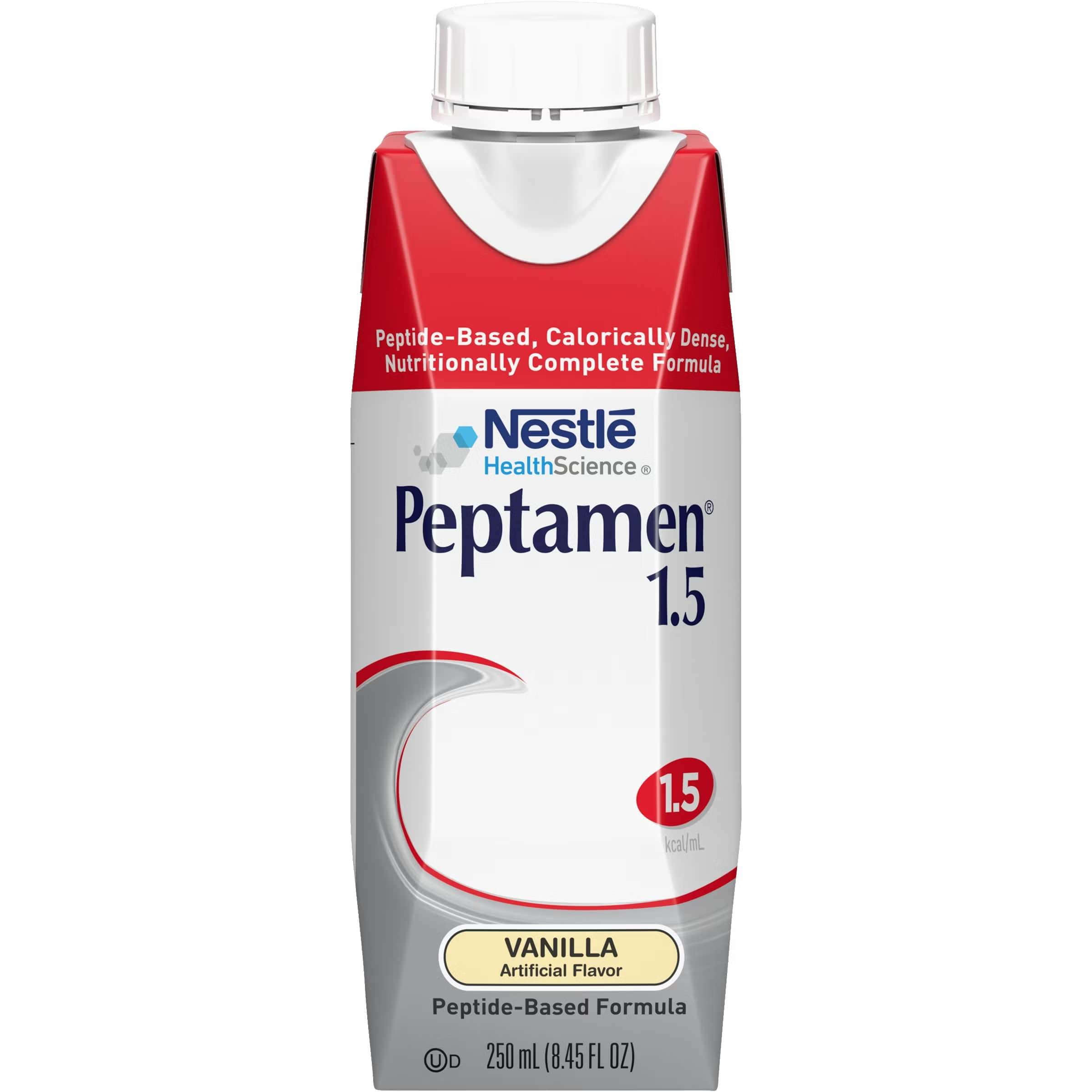 Peptamen 1.5 Peptide-Based Nutritionally Complete Formula, Vanilla, 8.45 oz - Each - Image 1