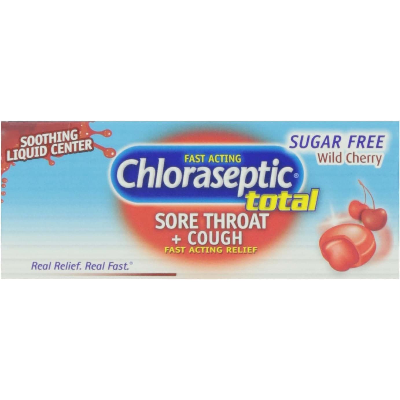 Chloraseptic Total, Sore Throat+ Cough Lozenges, Wild Cherry, 15 Count - Each - Image 2