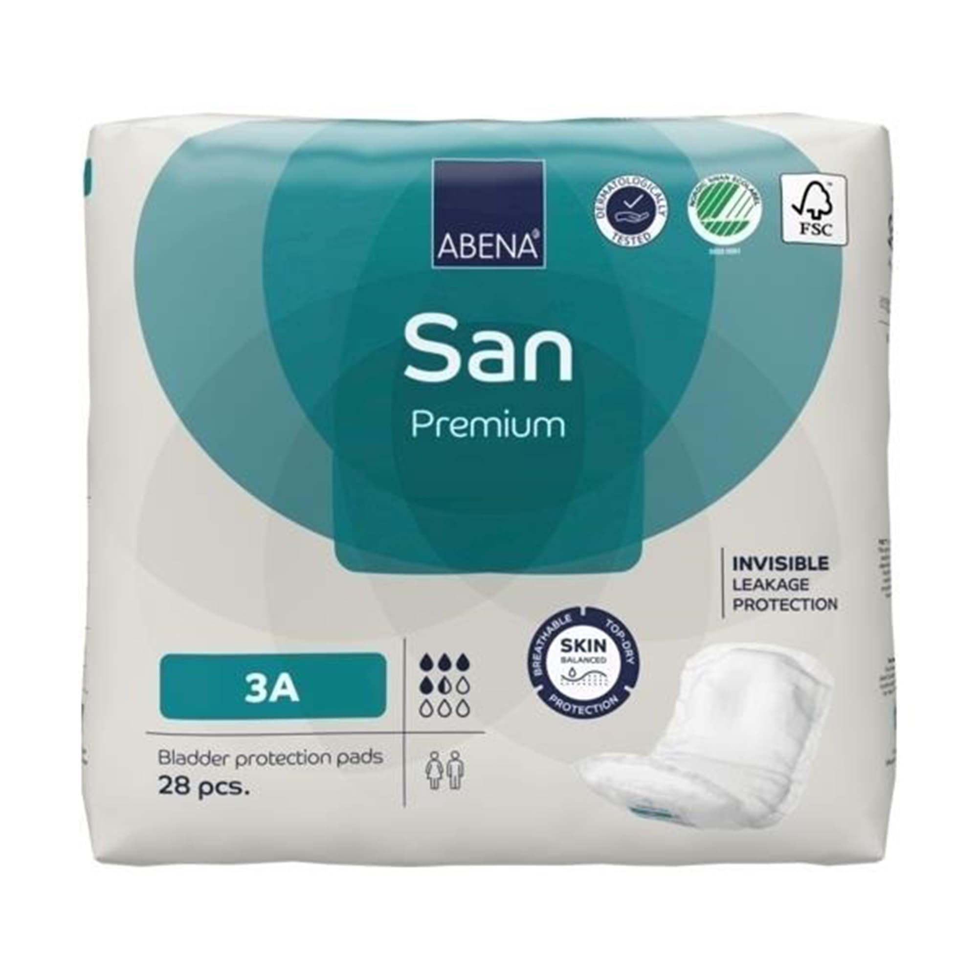 Abena San Premium Bladder Control Pad, Size 3A - Package of 28 - Image 1
