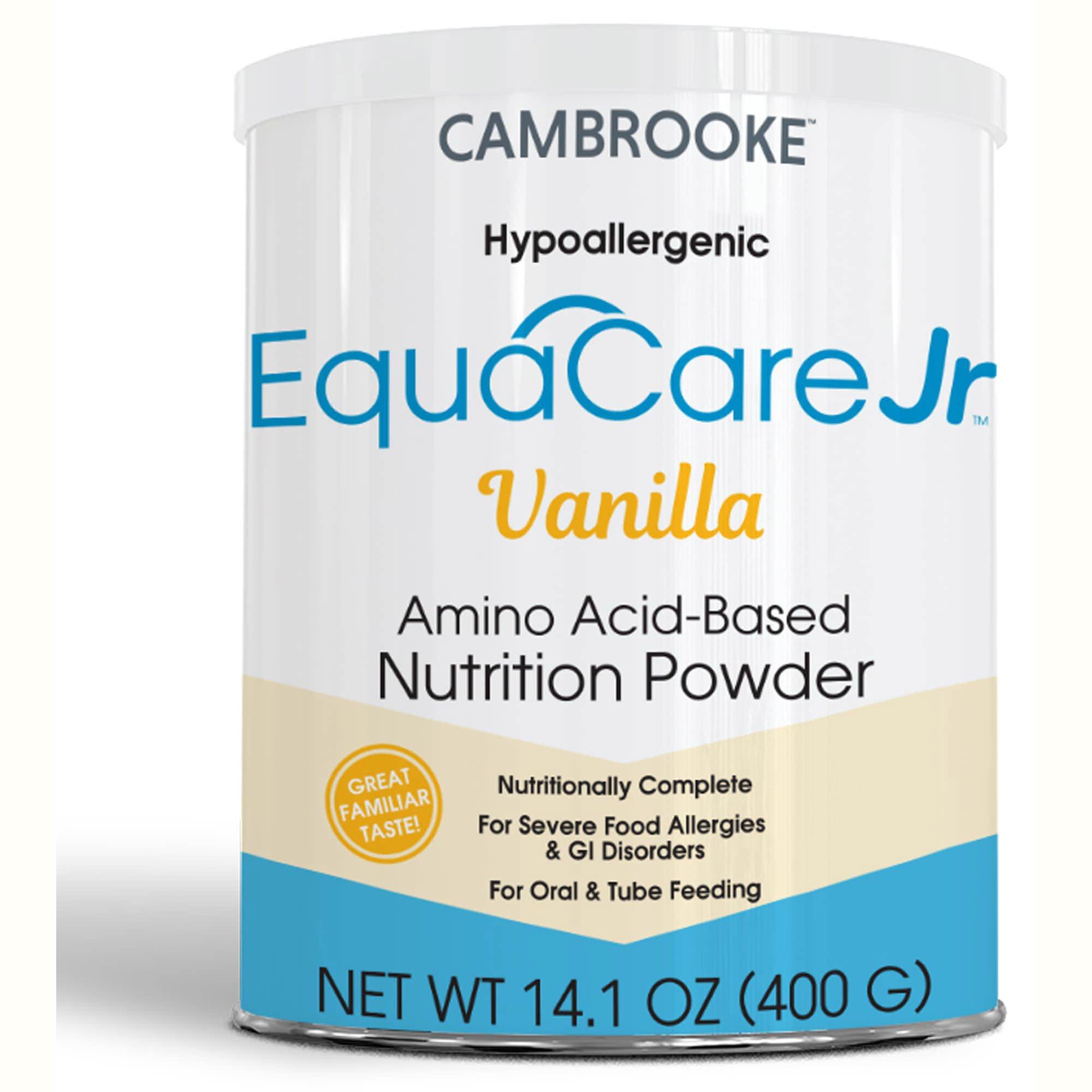 EquaCare Jr Amino Acid Based Pediatric Oral Supplement, Vanilla, 14.1 oz - Case of 6 - Image 1