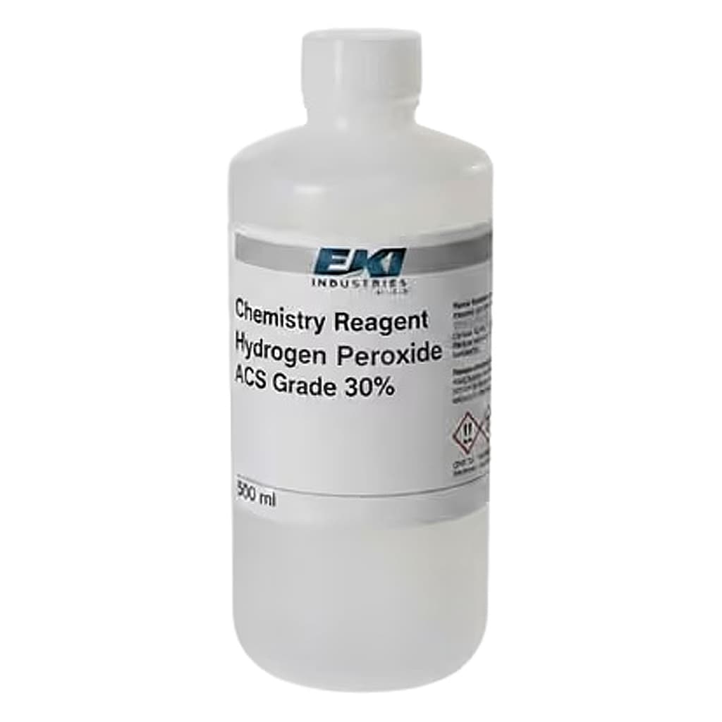 Chemistry Reagent Hydrogen Peroxide ACS Grade 30%, 500 ml - Each