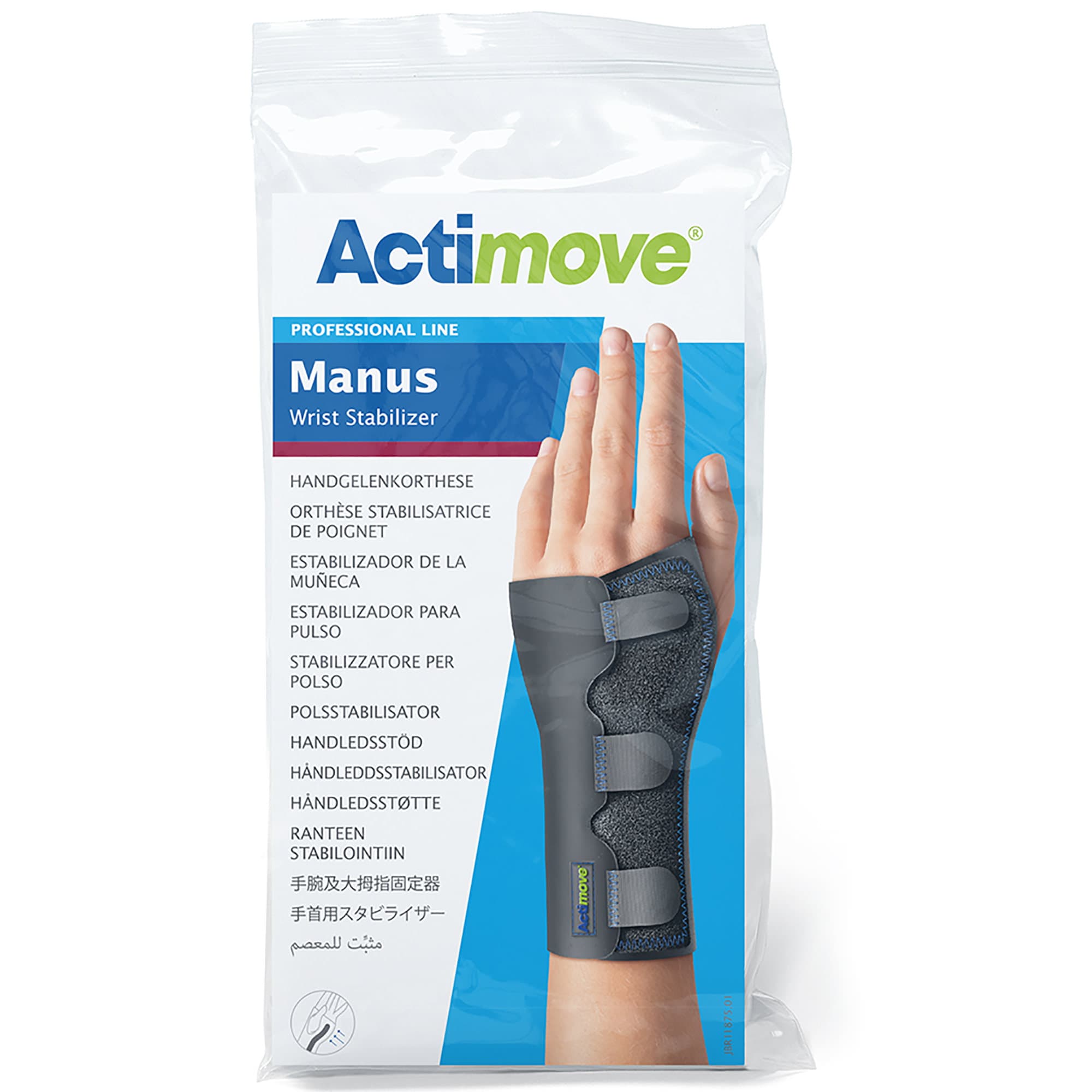 Actimove Manus Wrist Stabilizer Right-Left, Black - Image 2