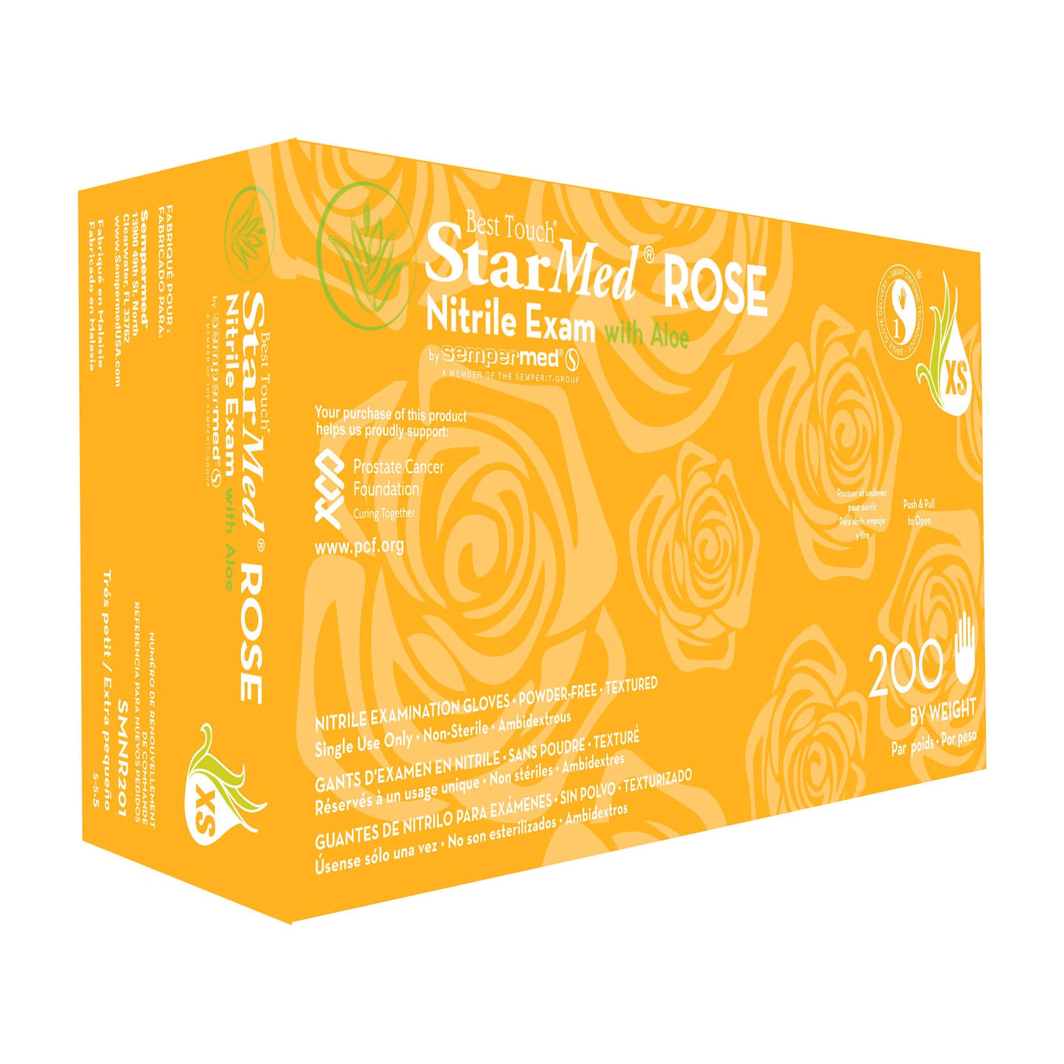 Sempermed Starmed Rose Nitrile Exam Gloves - Image 1