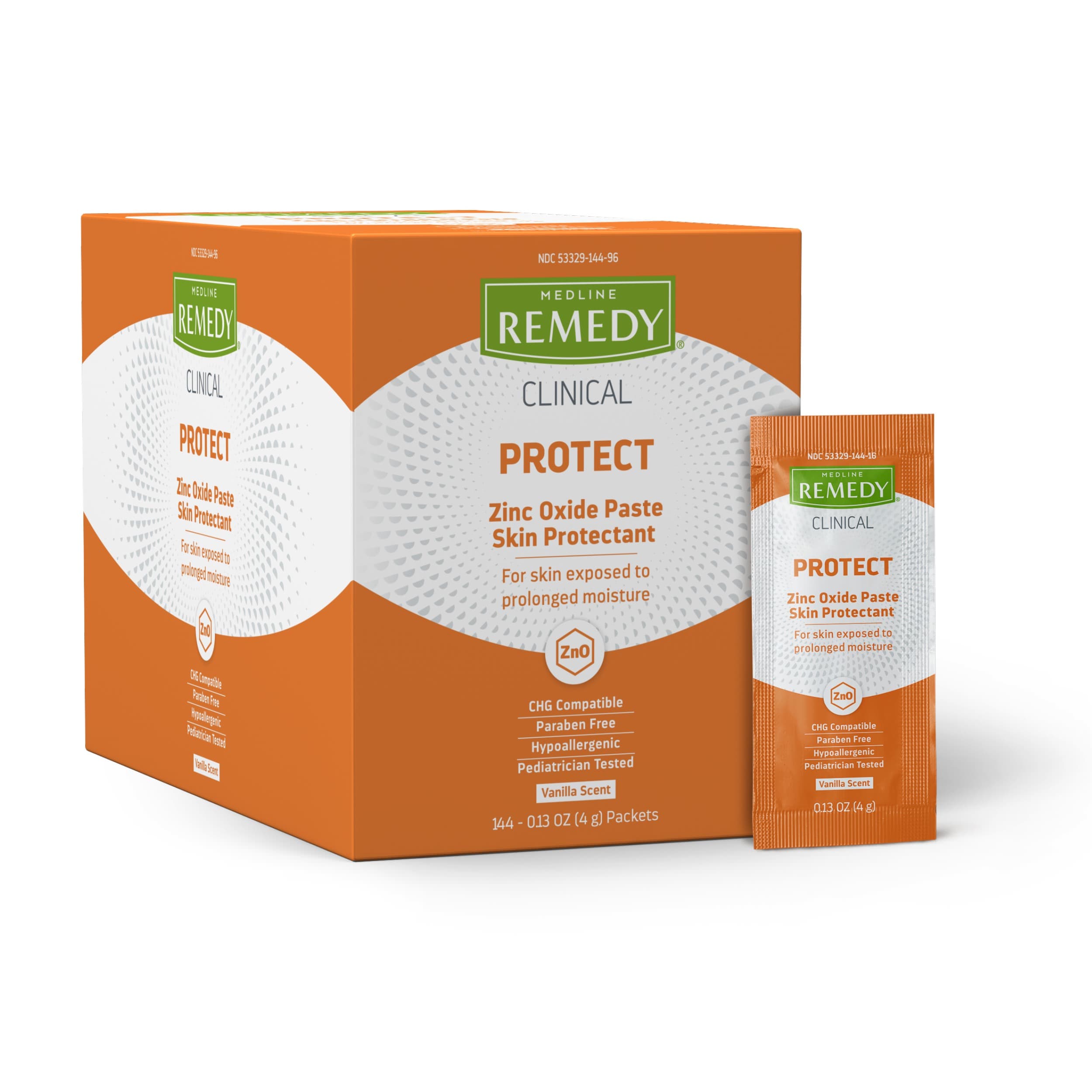 Remedy Clinical Protect Zinc Oxide Paste, Vanilla Scent, 4 gram - Case of 144 - Image 1