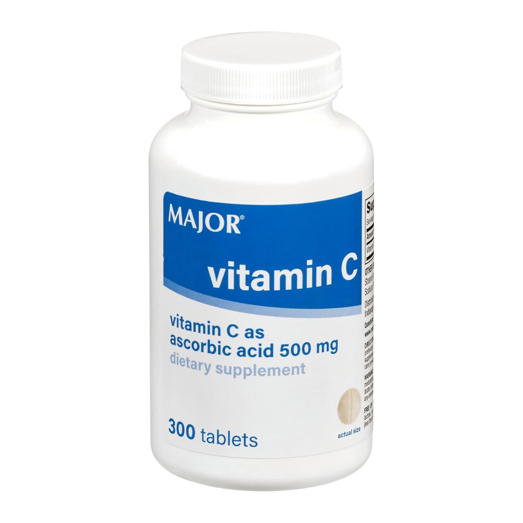 Major Pharmaceuticals Vitamin C Supplement Tablet, 500 mg - Image 1