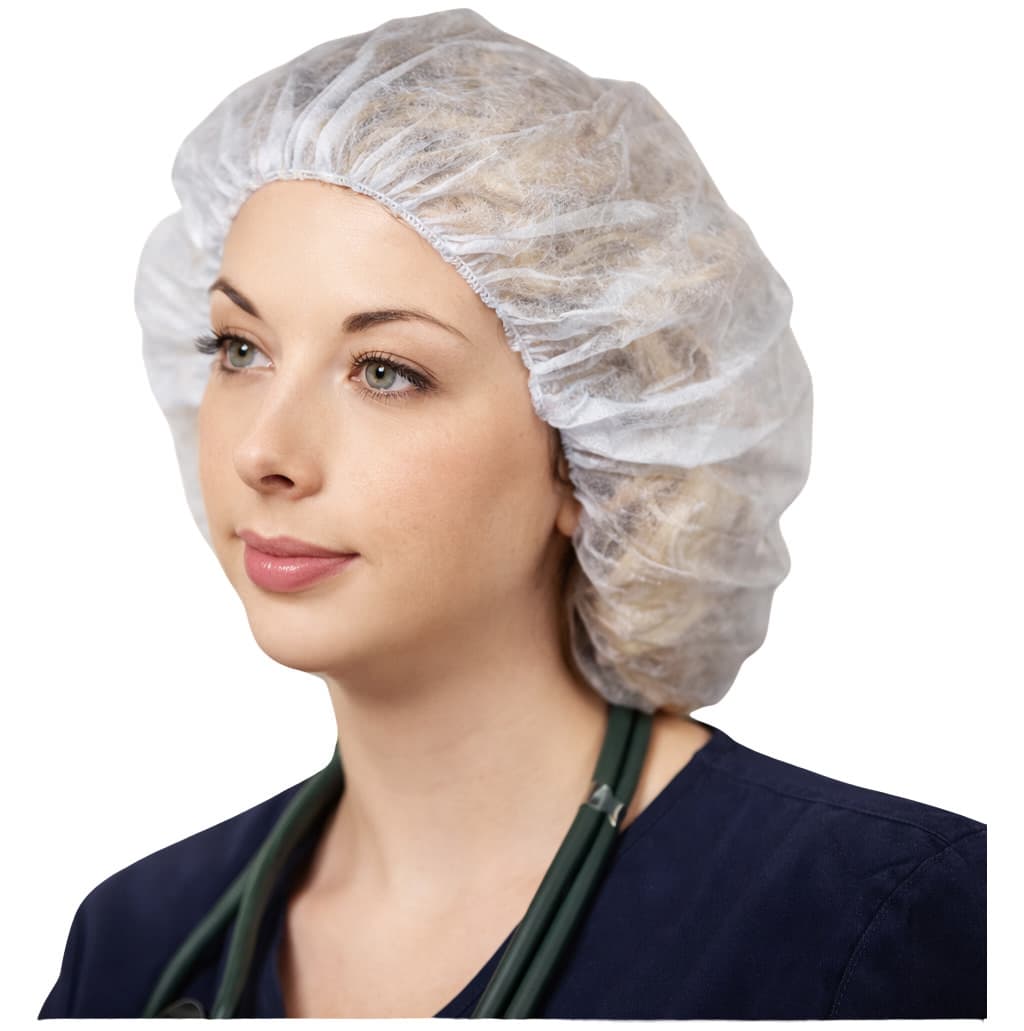 Dukal Blue Bouffant Cap, 24 Inch - Image 1