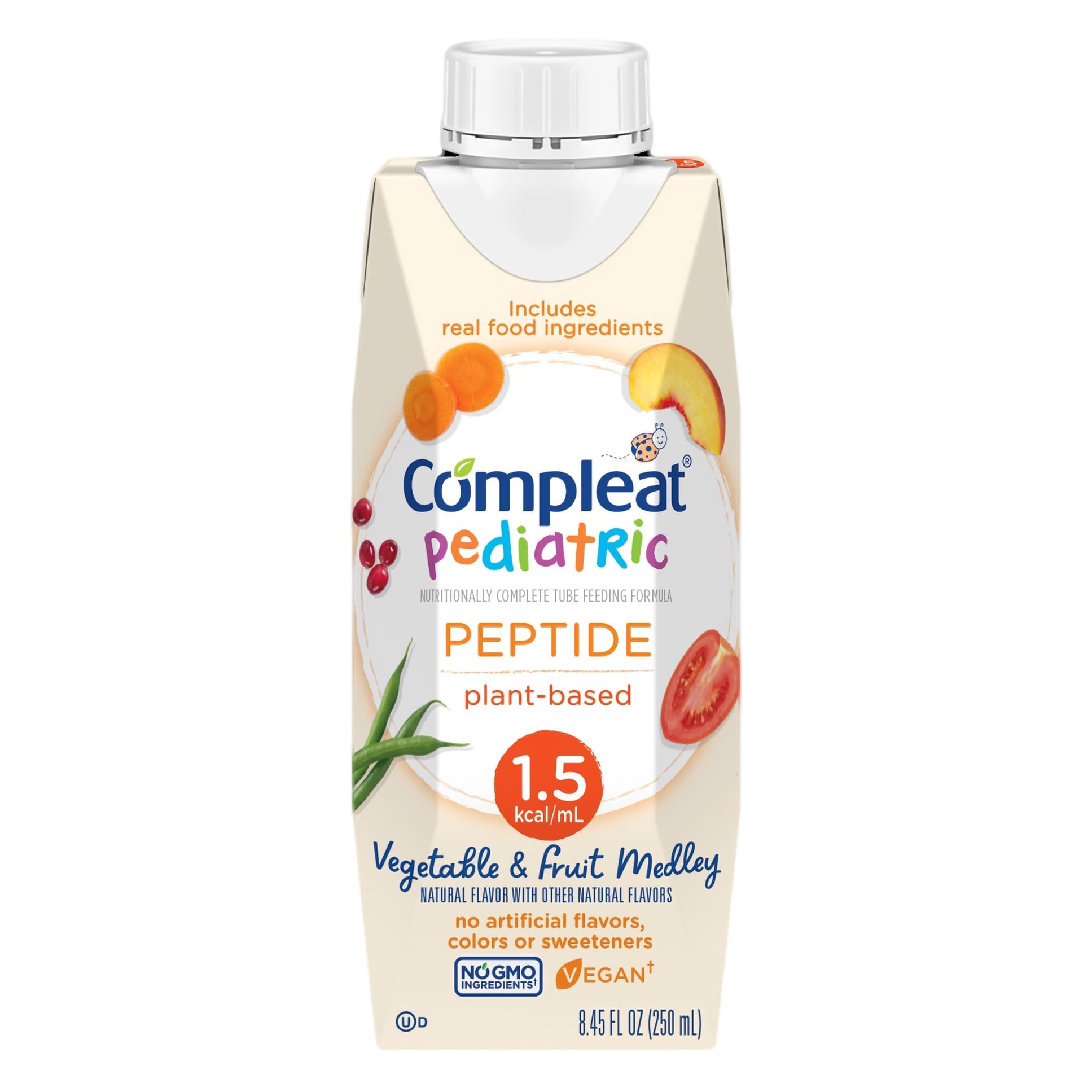 Compleat Pediatric 1.5 Plant and Peptide-Based Tube-Feeding Formula, 250 mL - Each - Image 1