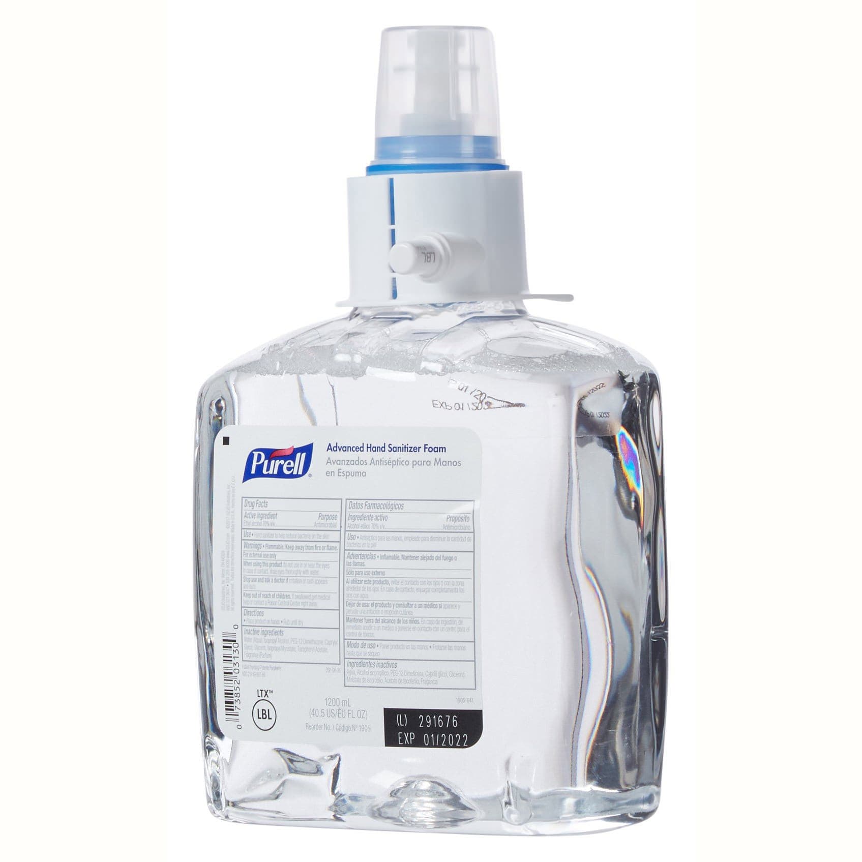 Purell Advanced Hand Sanitizer Foam Dispenser Refill Bottle For LTX-12 dispenser - Case of 2 - Image 1