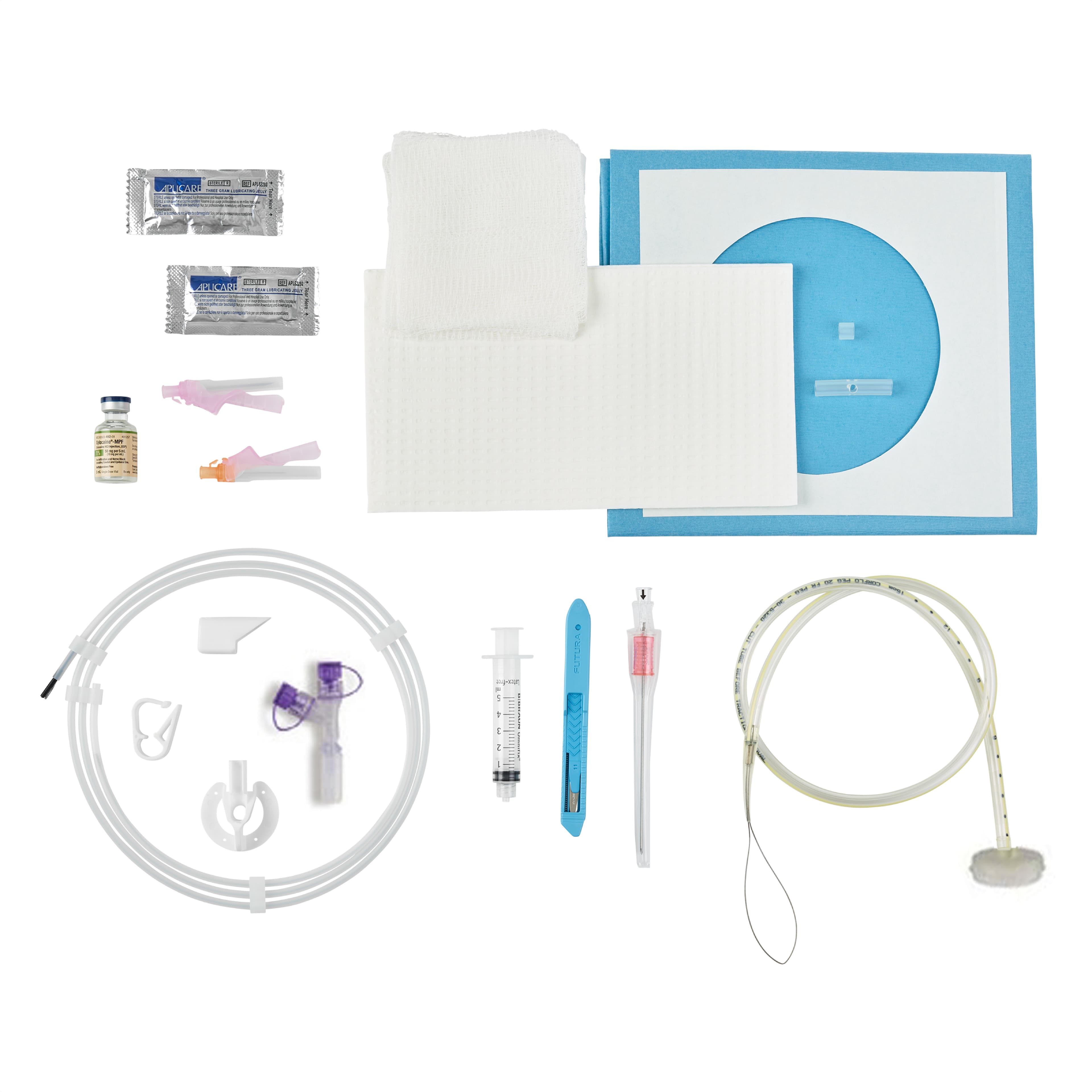 CORFLO PEG Feeding Tube-Ring Pull Non-Safety Kits, Enfit, 16Fr OD - Case of 2 - Image 1