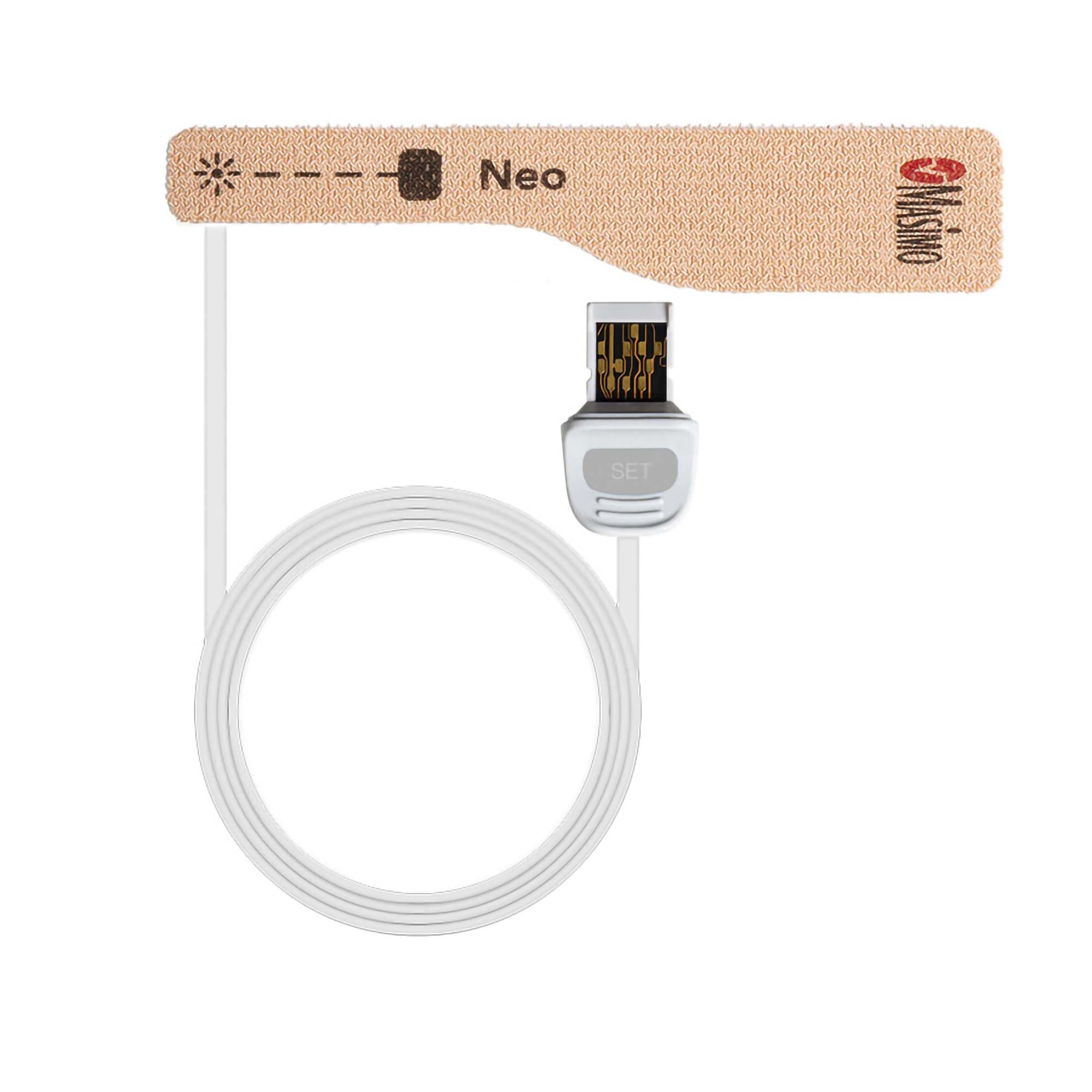 Masimo RD SET Finger SpO₂ Sensor, Neonatal, 3 Foot - Box of 20 - Image 1