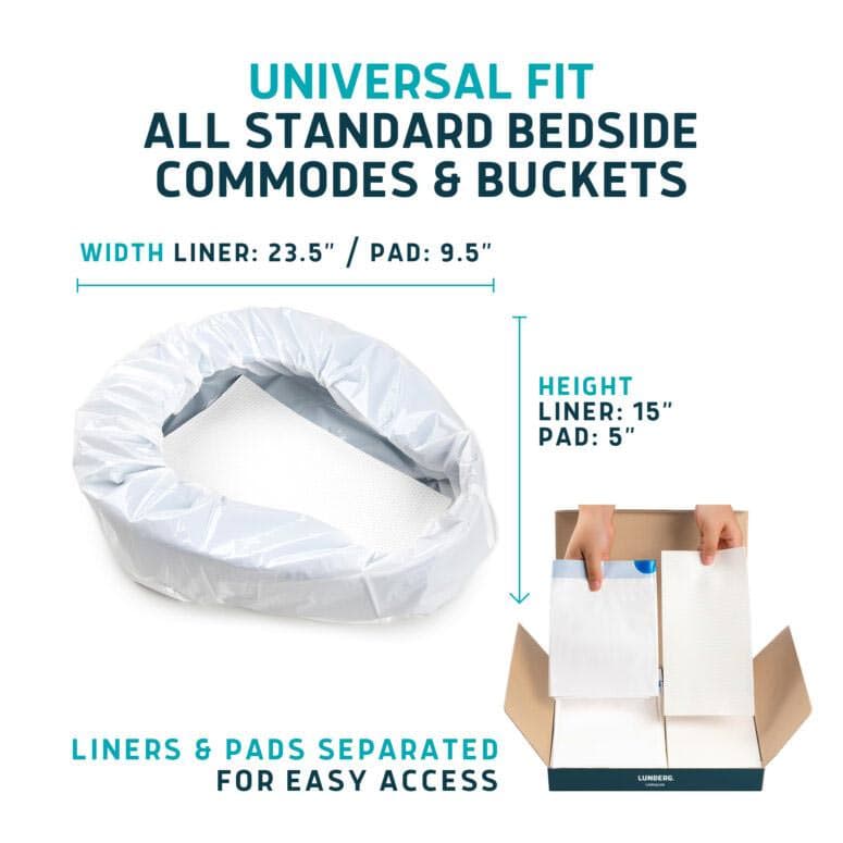 Lunderg Bedpan Liners with Super Absorbent Pads - Image 3