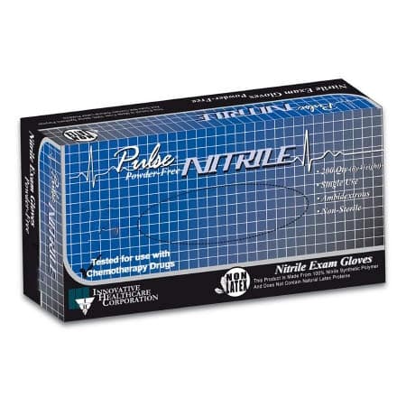 Pulse Nitrile Series 177 Powder Free Exam Gloves, Extra Small - Box of 200 - Image 1