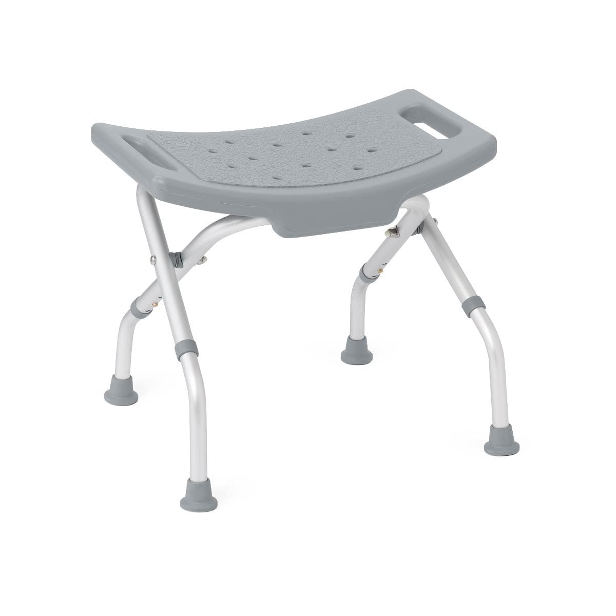 Medline 250 lb Folding Shower Chair without Back, 14.5"-16"