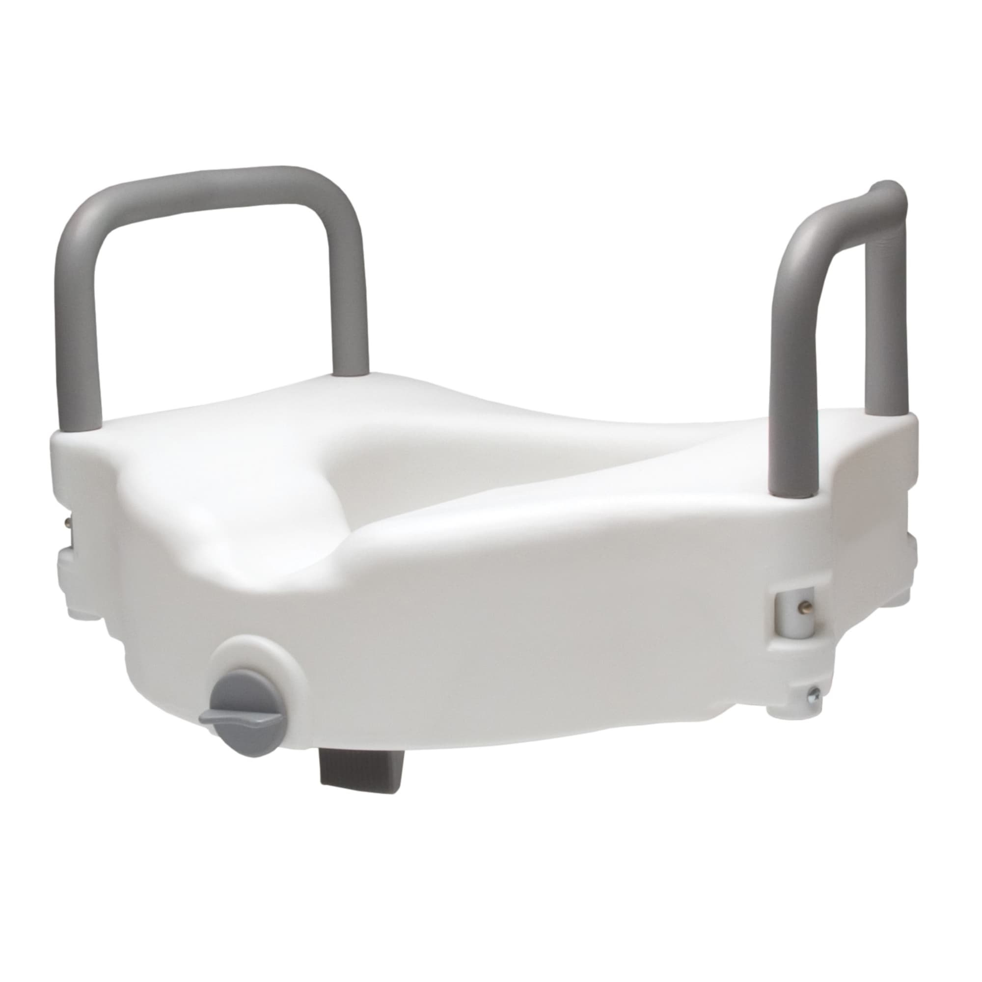 Lumex Locking Raised Toilet Seat, with Armrest - Case of 2 - Image 1