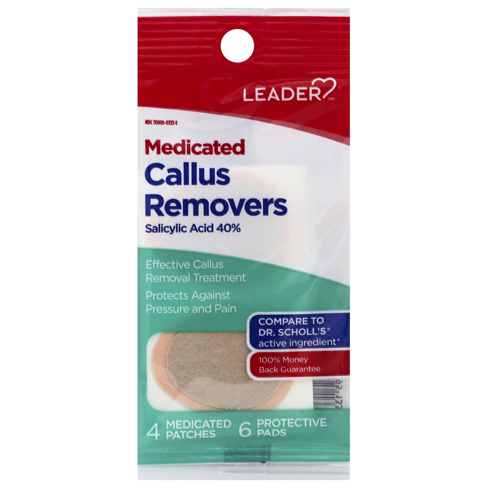 Leader Callus Removers Medicated Patches + Protective Pads - Each - Image 1