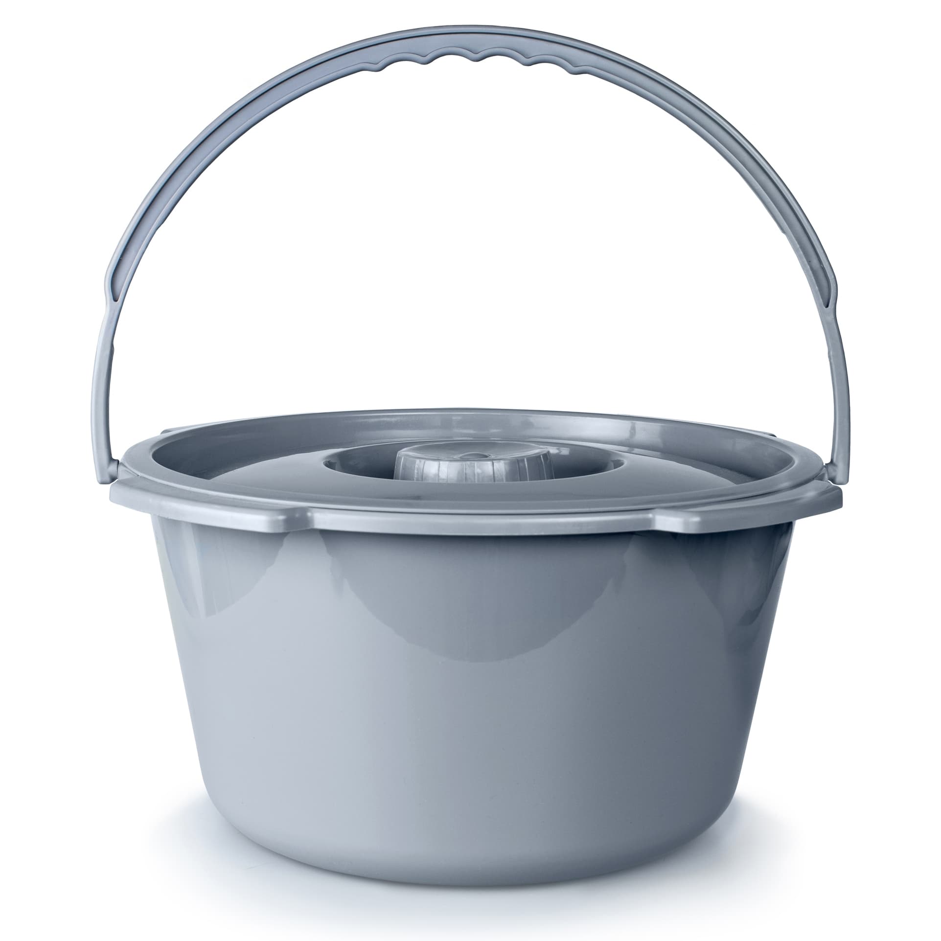 McKesson Plastic Handle Commode Bucket, 7.5 Quart - Case of 12 - Image 1