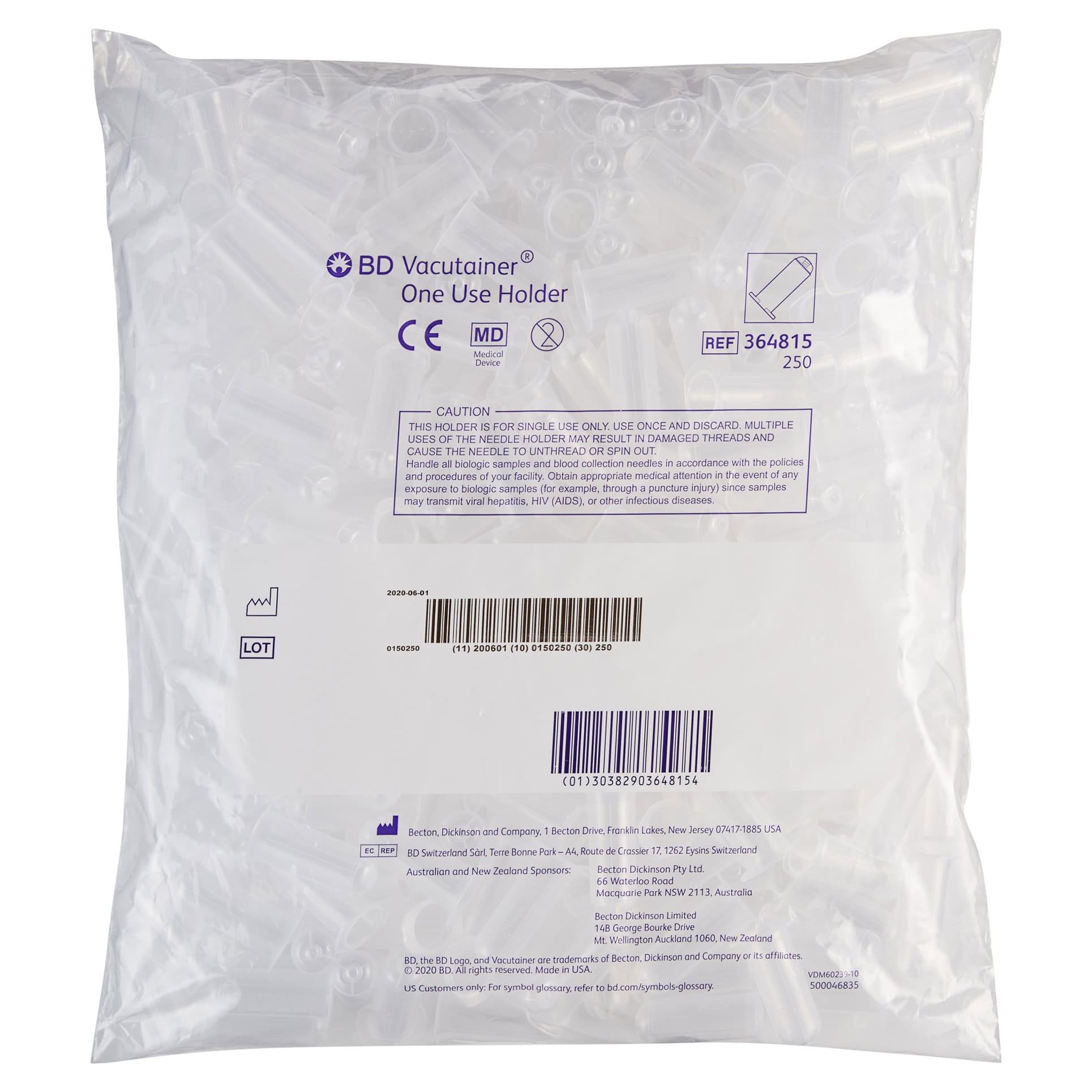 BD Vacutainer Non-Stackable Tube Holder - Package of 250 - Image 1